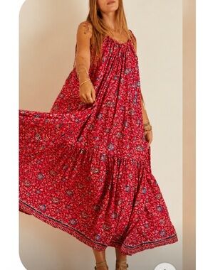 NWT Anthropologie Natalie Martin 100% Silk Jerushka Maxi Dress - XS